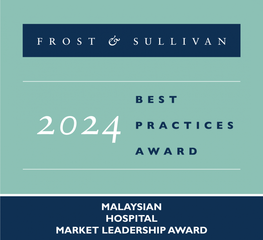 Frost & Sullivan：2024 年马来西亚医院市场领导奖