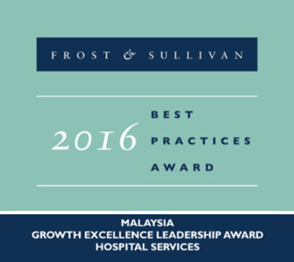Growth Excellence Leadership Award in Hospital Services 2016