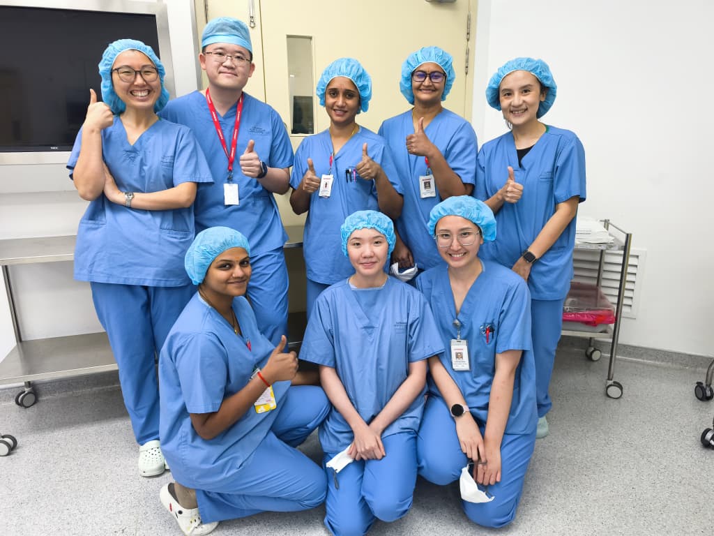 Dr Yong Karl King with part of the ESG team 