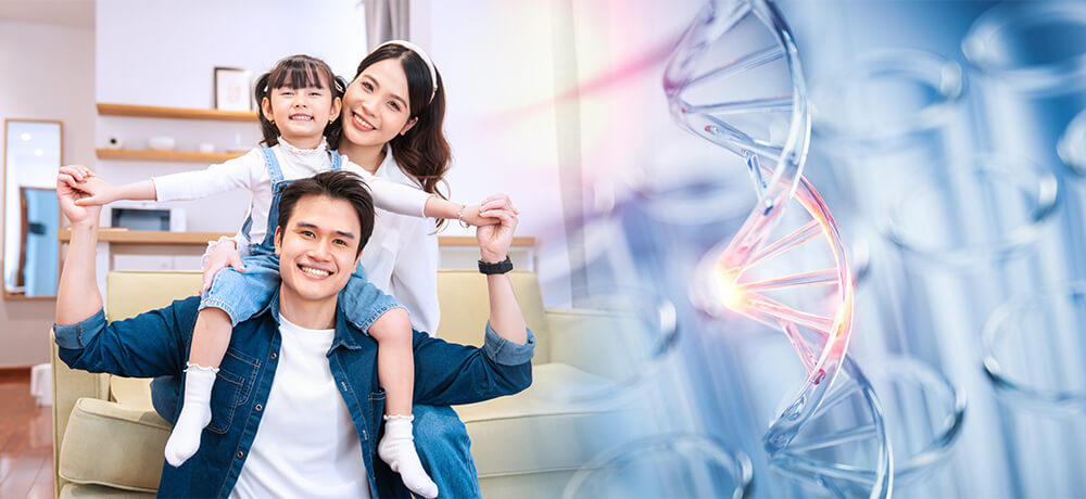 Family with healthy genetic