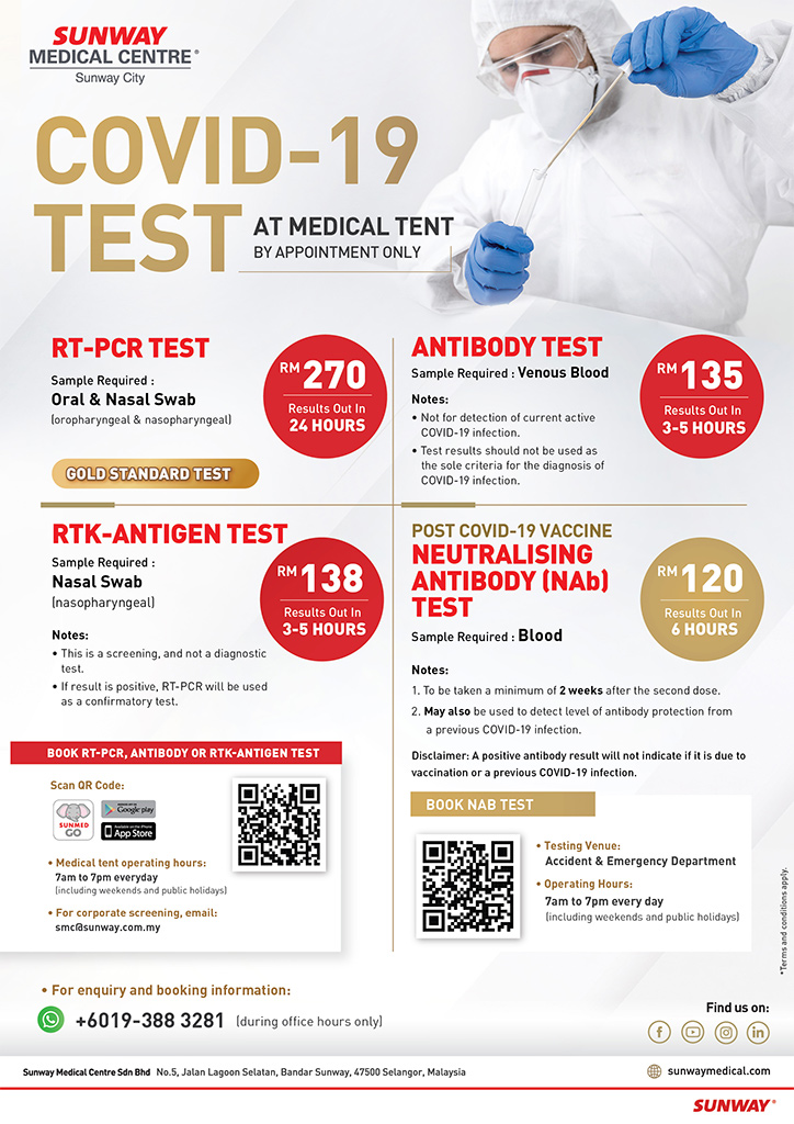 Drive thru covid test puchong