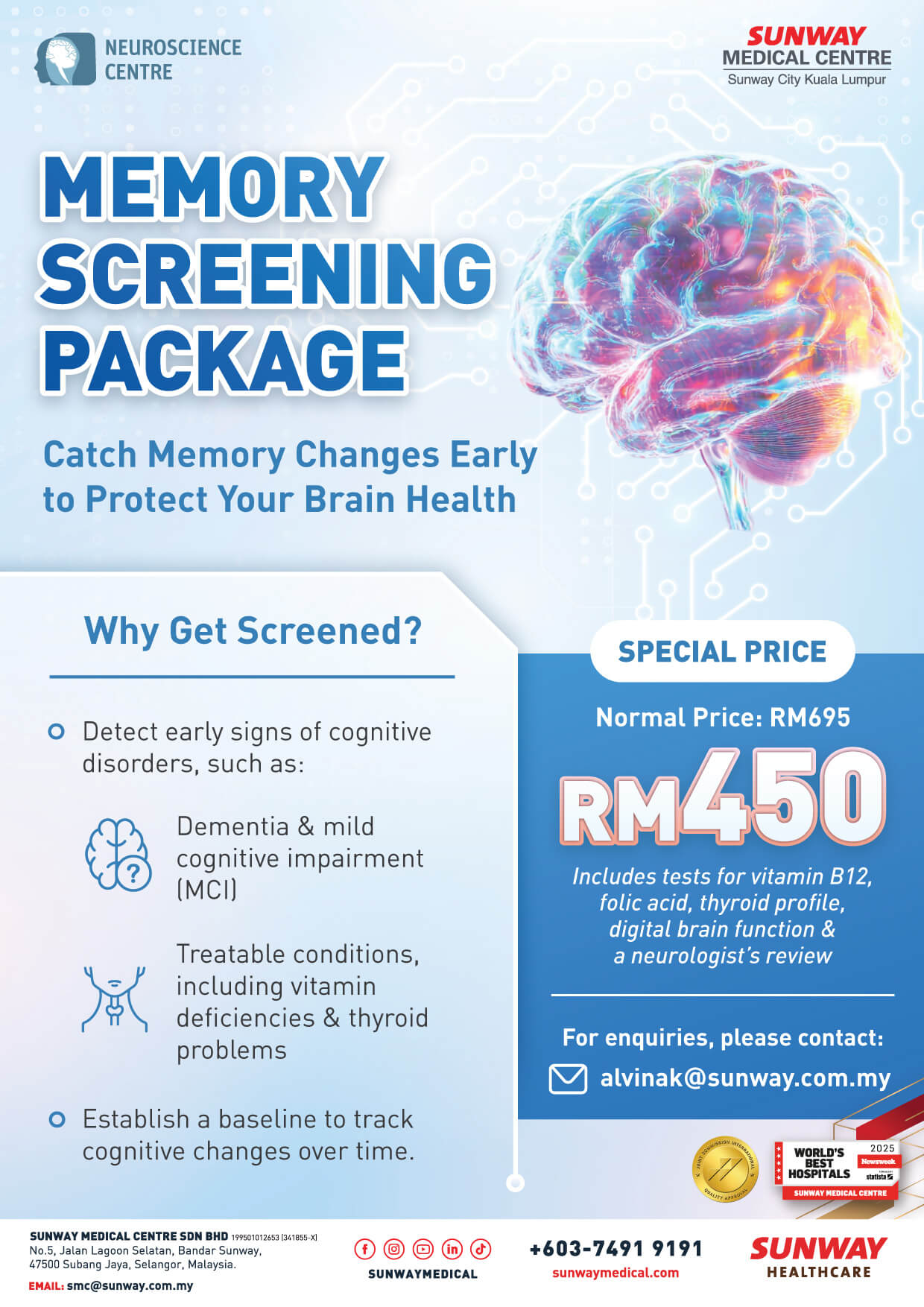 Memory Screening Package