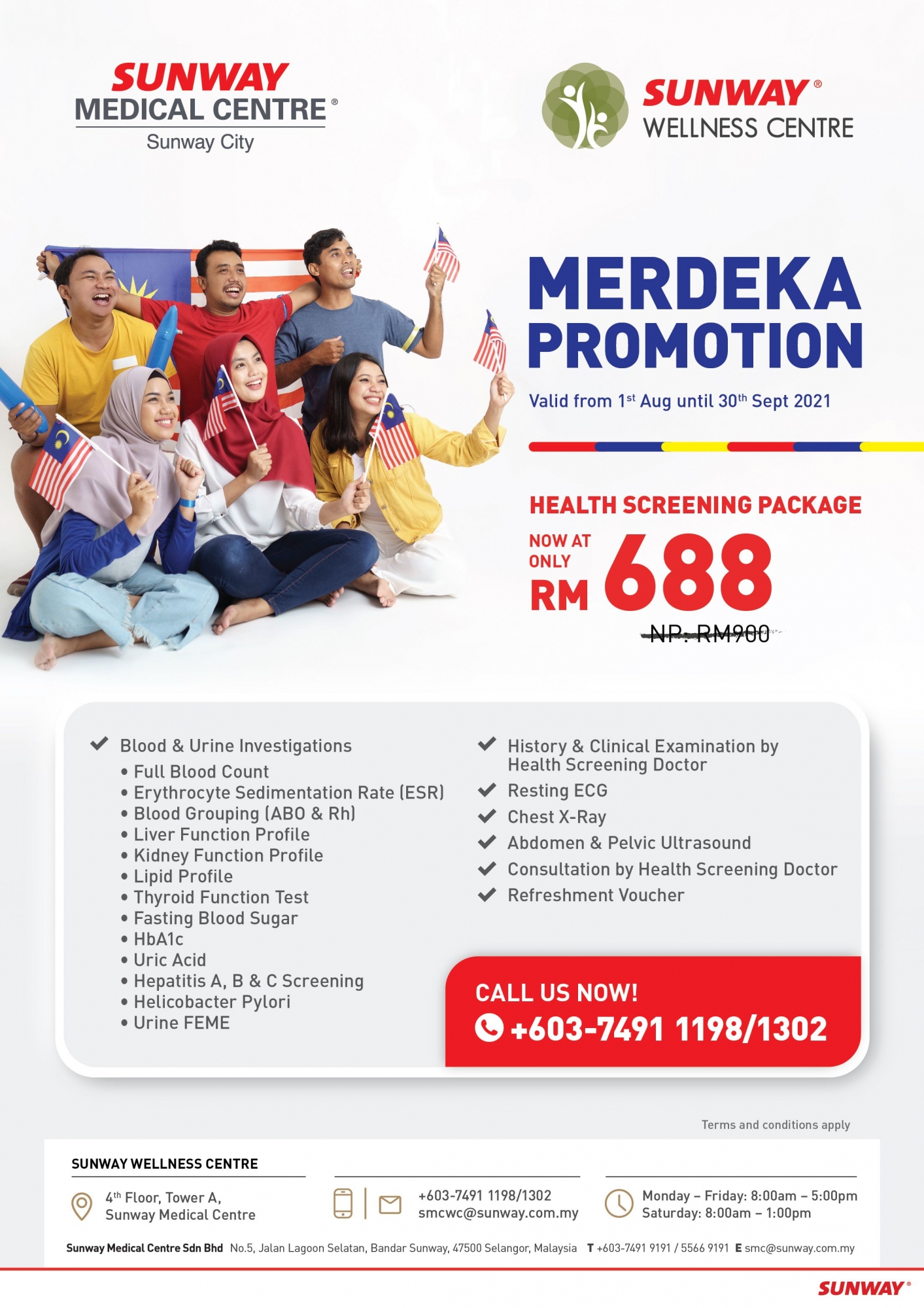 Merdeka Promotion for Health Screening Package