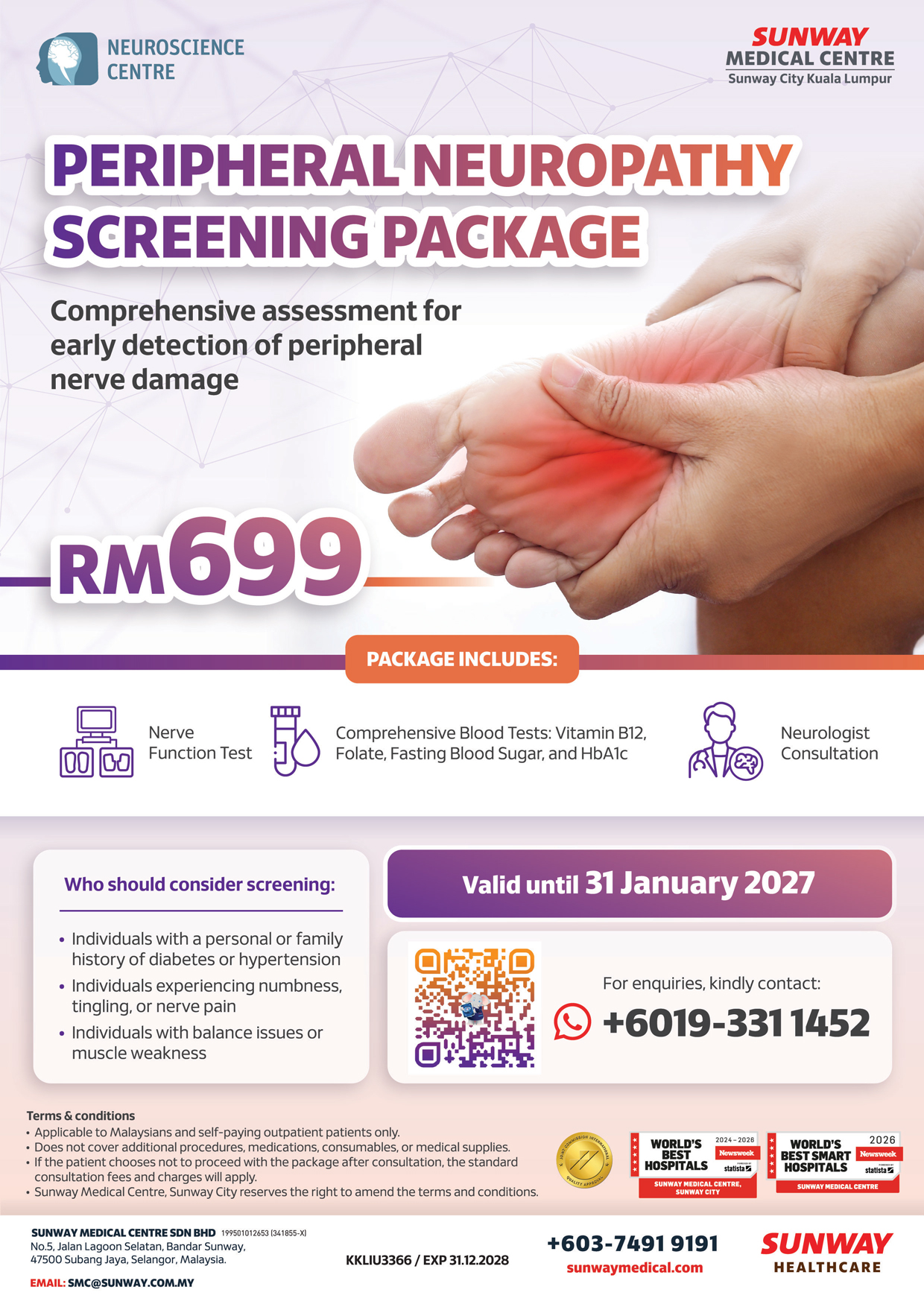 Peripheral Neuropathy Screening Package